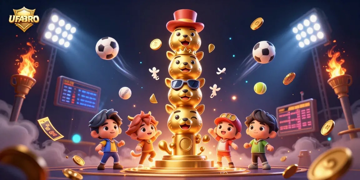 Experience thrilling wins at UFABRO with dynamic sports betting elements and interactive casino graphics.
