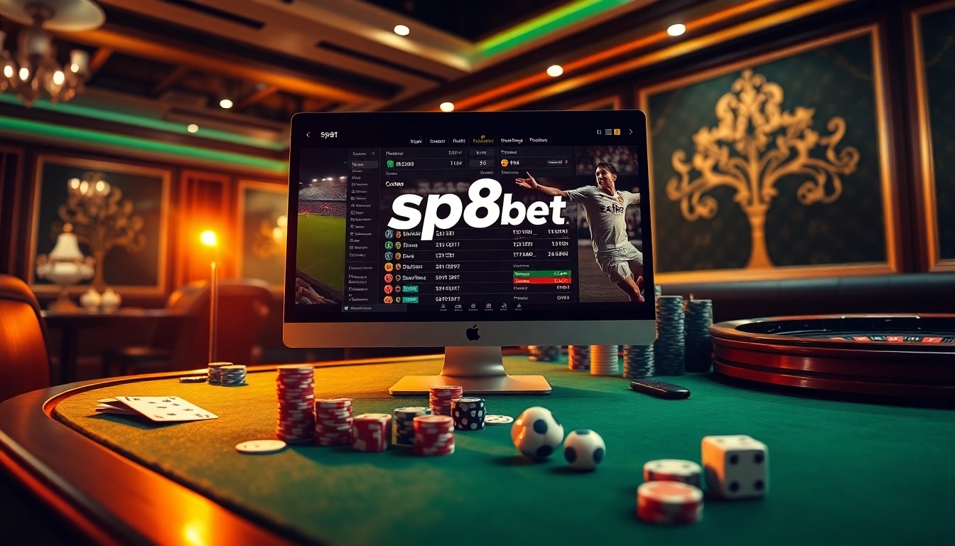 sp8bet provides an exciting online sports betting experience with live scores, cards, and chips.