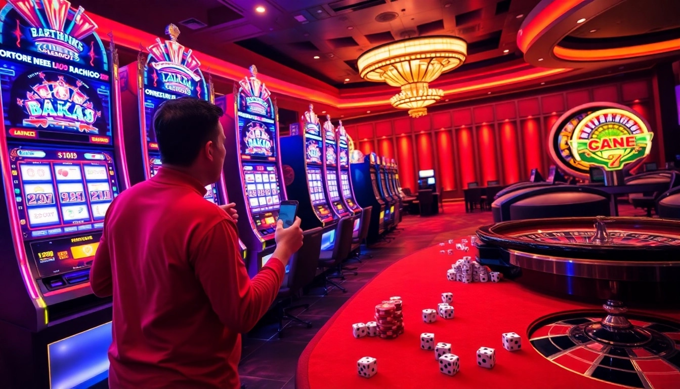 Sebuah momen mendebarkan di slot gacor aman788, menyoroti para pemain yang memenangkan permainan slot yang menarik di suasana kasino yang hidup.