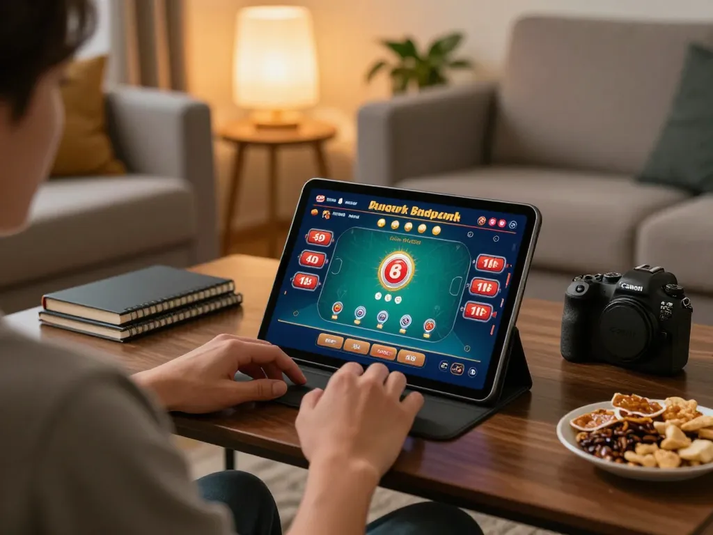 Engaging gameplay on 32win platform from a cozy home setup.