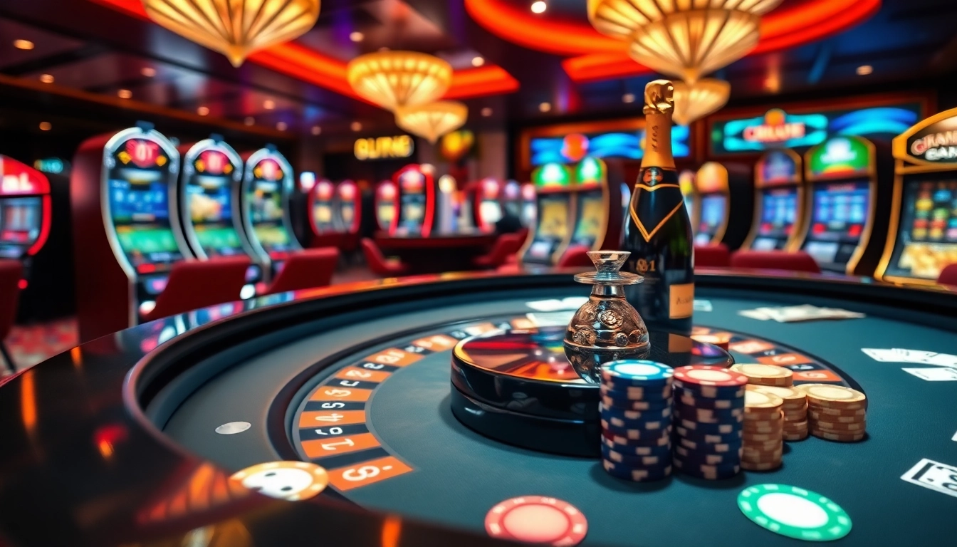 Experience excitement at C168's modern casino with vibrant roulette and poker chips.