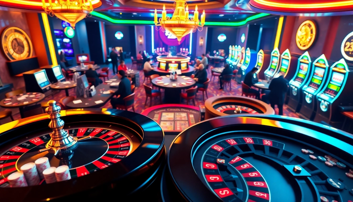 Engaging gambling action at E2bett.in.net with luxurious casino elements and vibrant atmosphere.