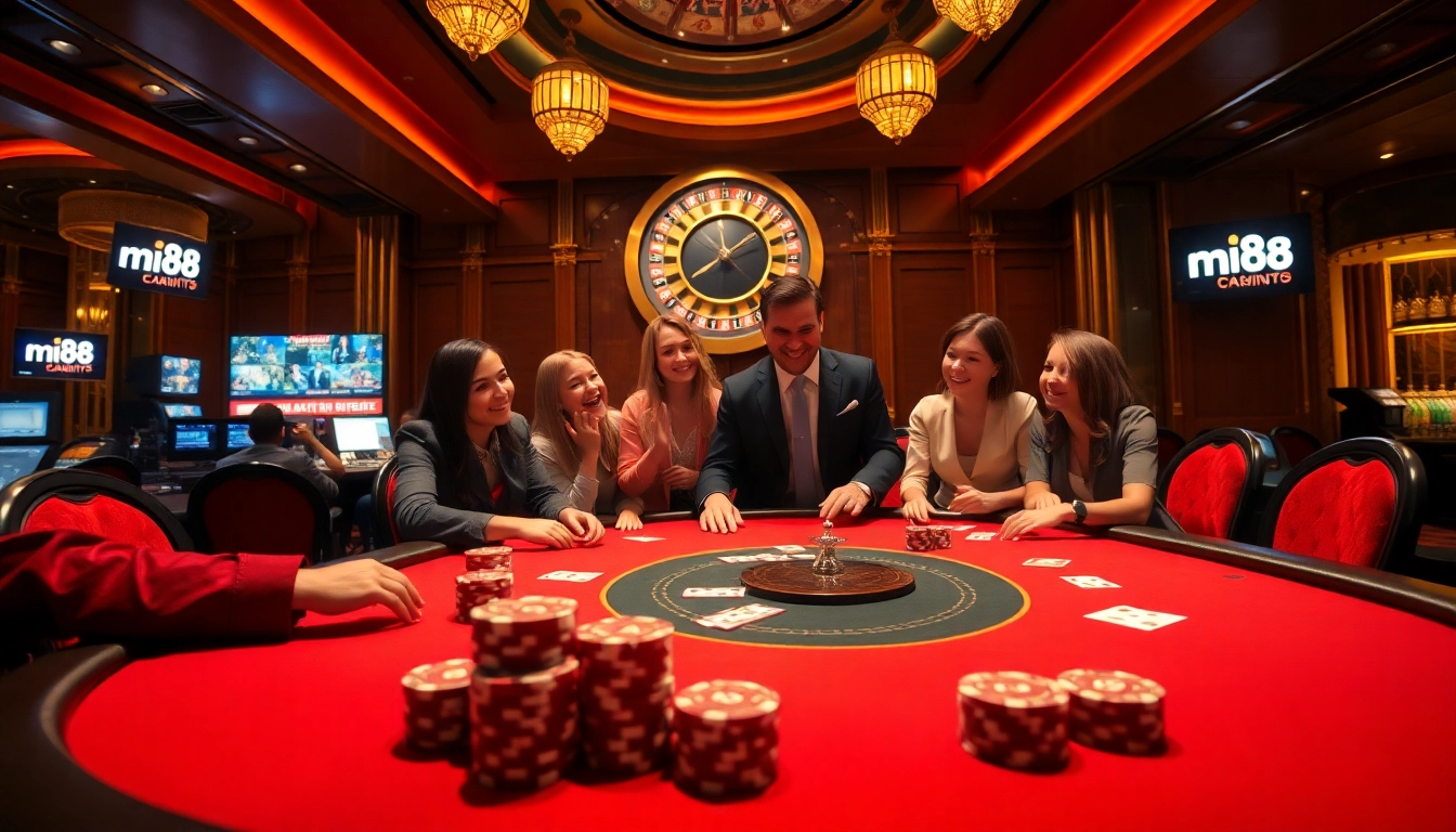 Experience the excitement of MI88 casino with vibrant tables and thrilling gameplay.