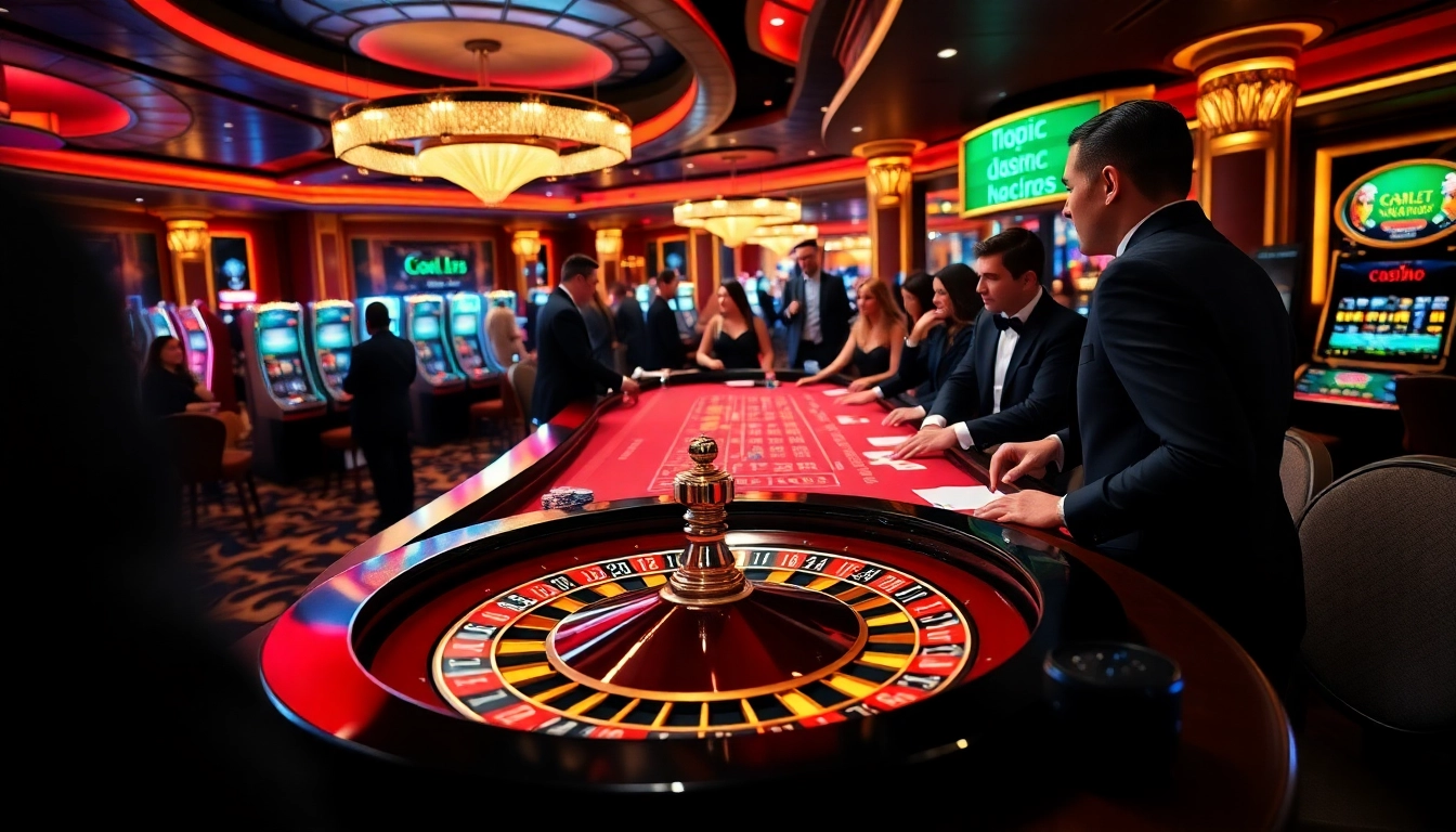 Experience the luxury of Goal123 with professional dealers at an exciting casino table.