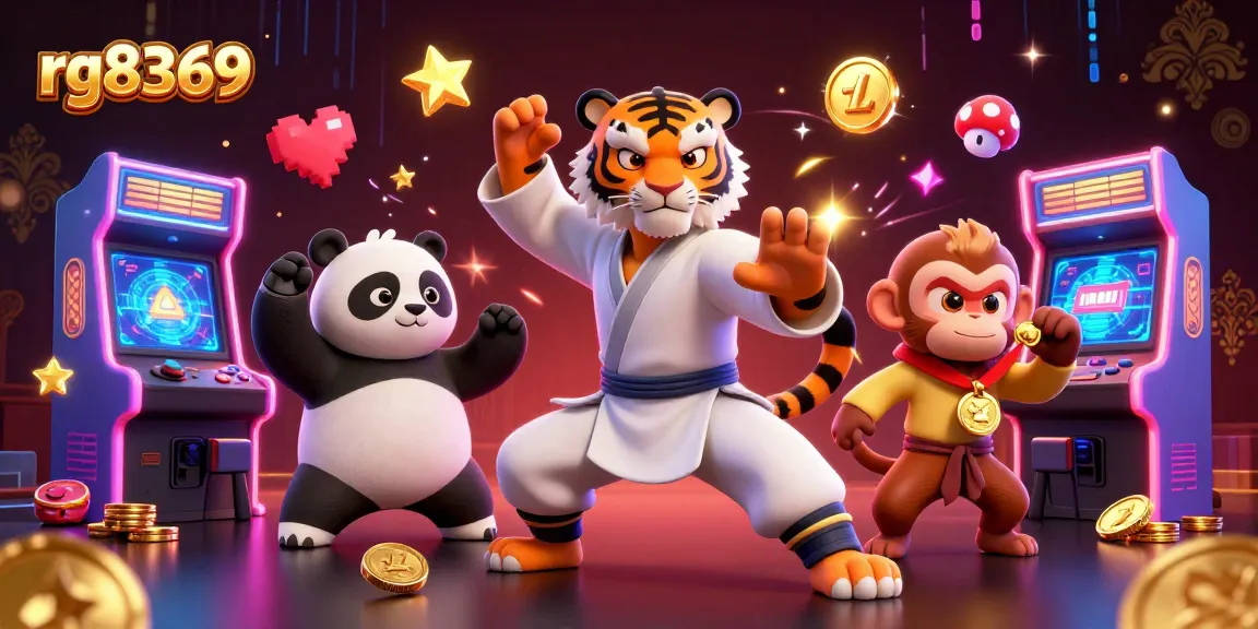 Celebrate big wins at rg8369 with a dynamic scene of a kung fu tiger mastering the art of gaming.