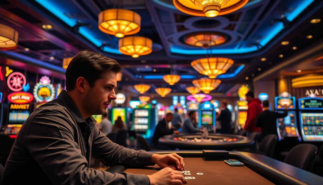 Experience the excitement of AT99娛樂 with players engaged in a lively casino atmosphere.