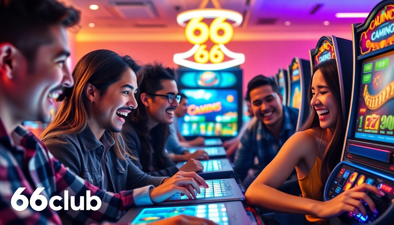 Engaged players enjoying an immersive gaming experience at 66club online casino.
