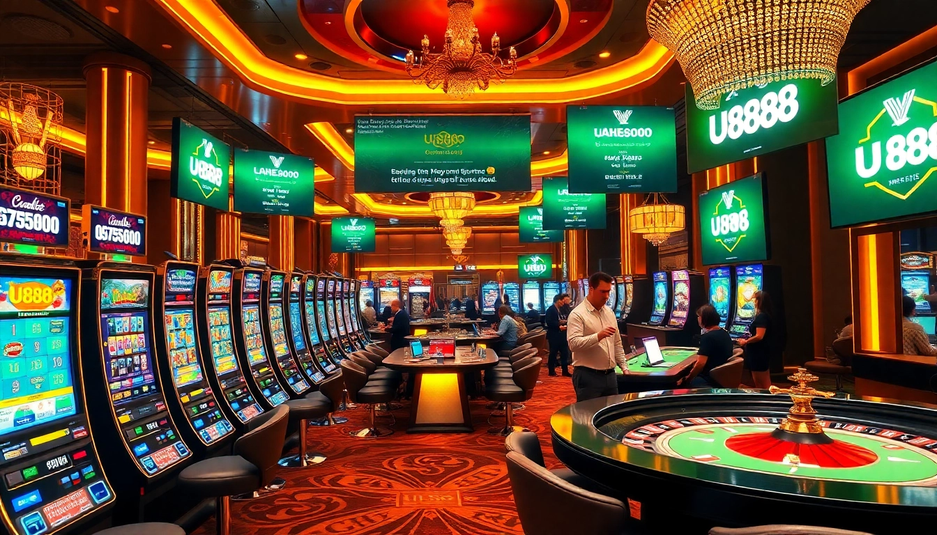 U888 offers a thrilling online casino experience with exciting games and vibrant interfaces.