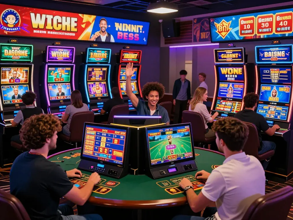 Dynamic online gaming environment with diverse players enjoying various games at trang chủ 23win, showcasing excitement and engagement in virtual betting.