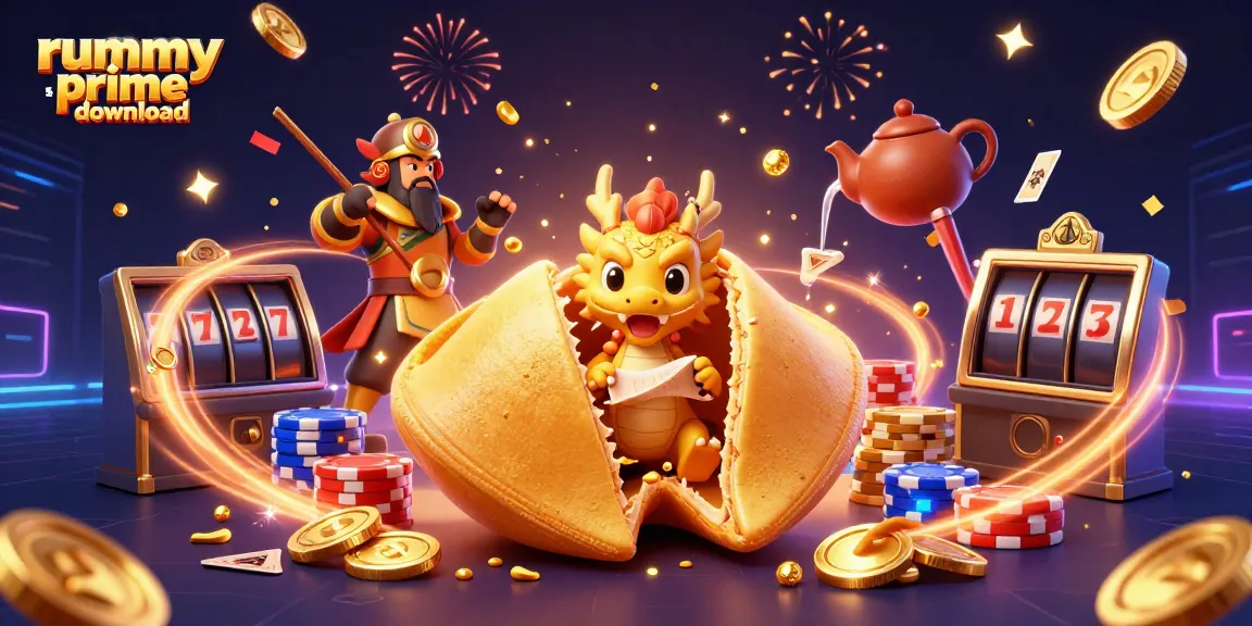 Experience the exciting rummy prime download with dynamic visuals of gaming elements and enchanting characters.