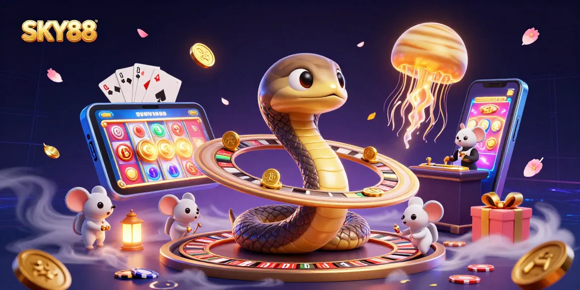 Experience thrilling gameplay at SKY88, where astronaut mice bet on a cosmic roulette!