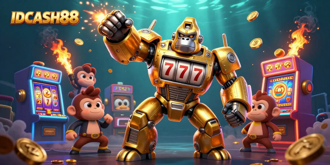 Experience thrilling gameplay with IDCASH88's vivid and dynamic 3D casino illustration.