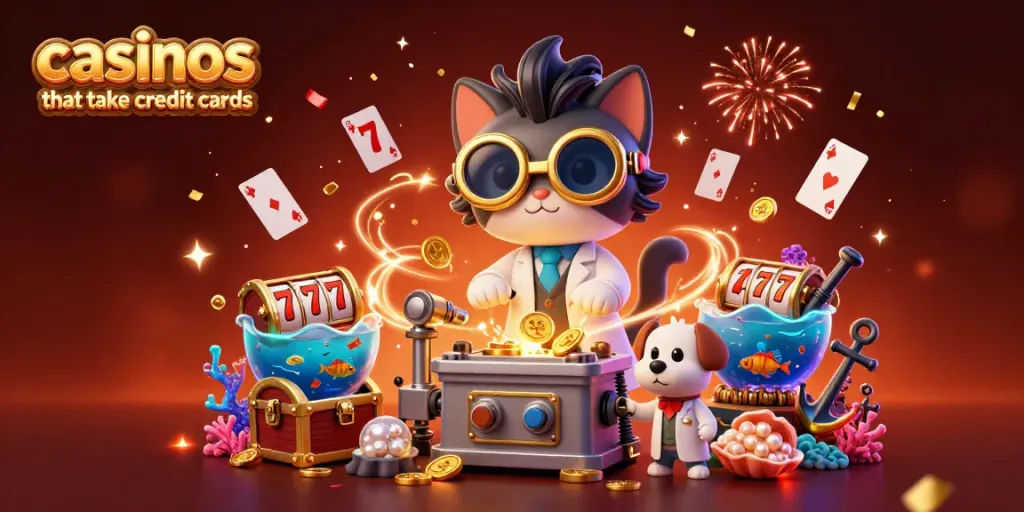 Engage in casinos that take credit cards with explosive gold coins and vibrant game elements.