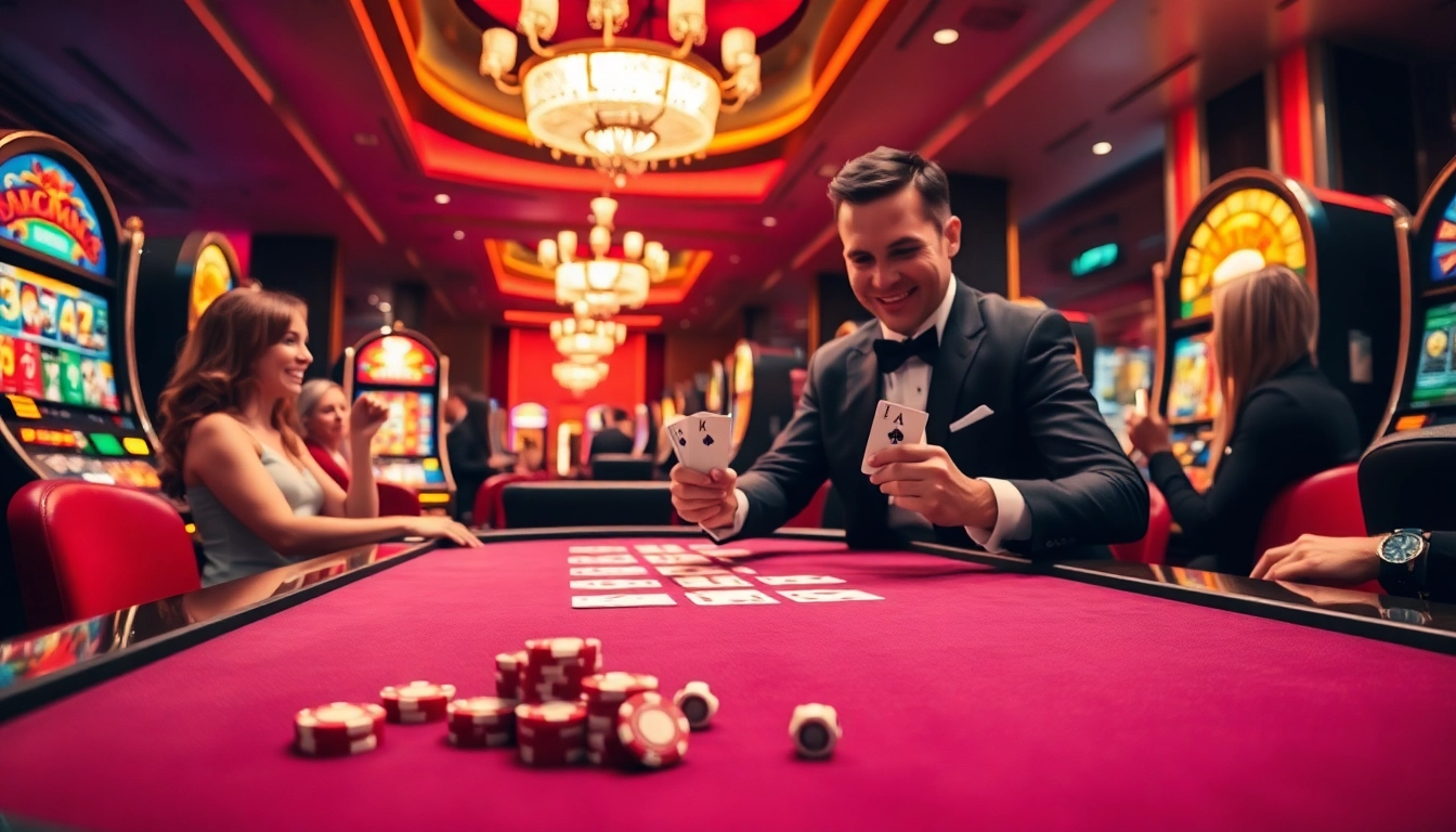SODO-themed casino table game displaying excitement and engagement among players.