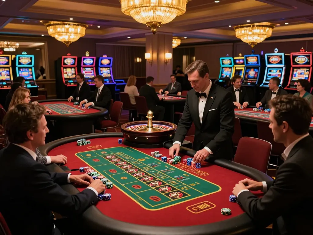 Experience the vibrant action of roulette at rr88l1 casino with players and chips in motion