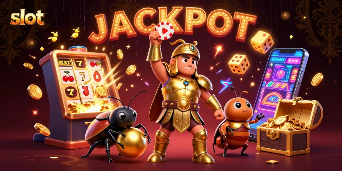Slot berkumpul dalam jackpot dengan karakter menarik dan elemen berkilauan, memikat para pemain