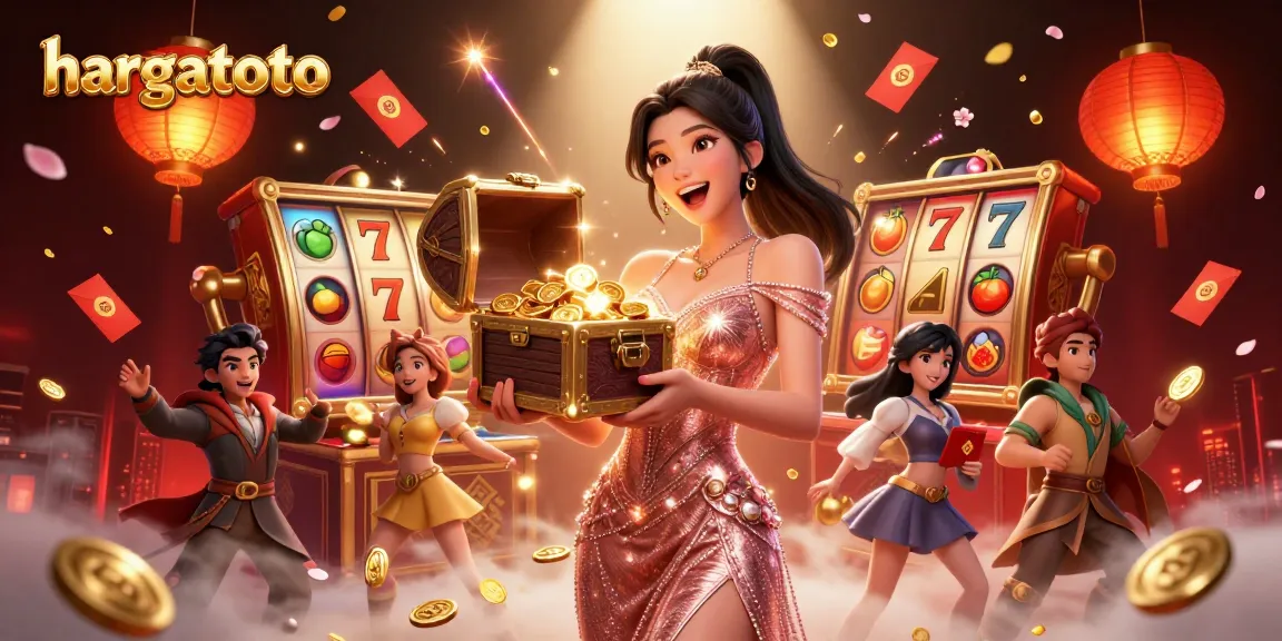 Jelajahi slot online hargatoto yang menarik dan peluang jackpot, dengan visual kasino yang memukau.