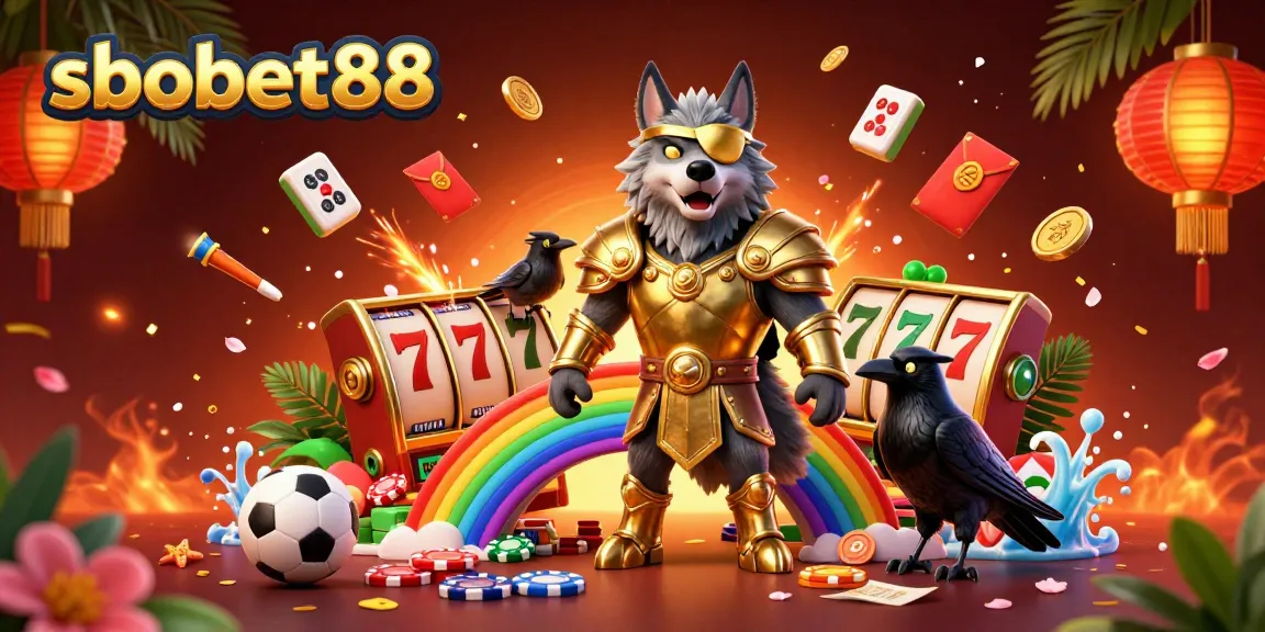 Engage in thrilling online sports betting with sbobet88 amid vibrant casino elements.