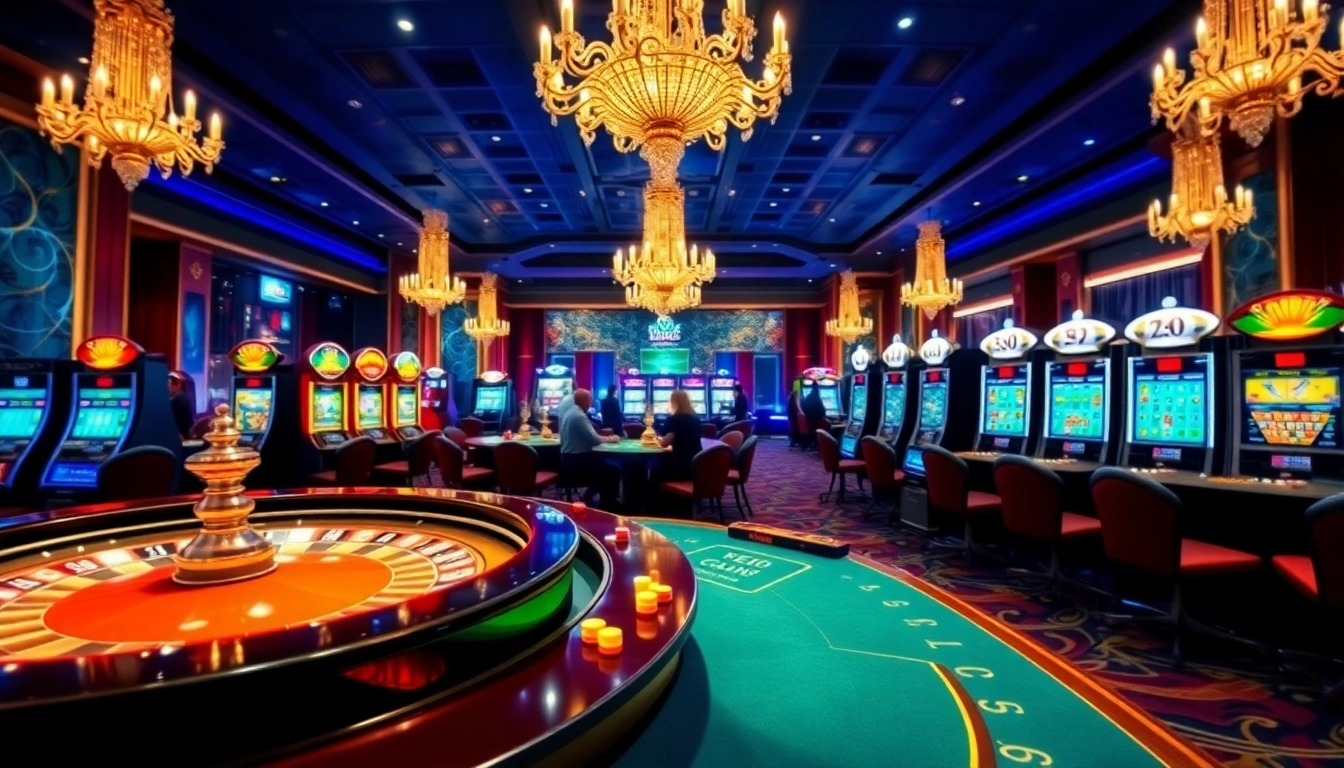 Players engaging at vibrant casino tables with w 88 branding in a luxurious setting.
