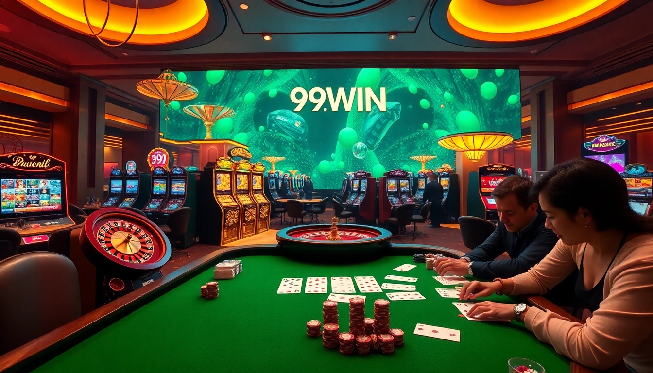 Experience the thrill of 99WIN at a vibrant online casino with engaging table games.