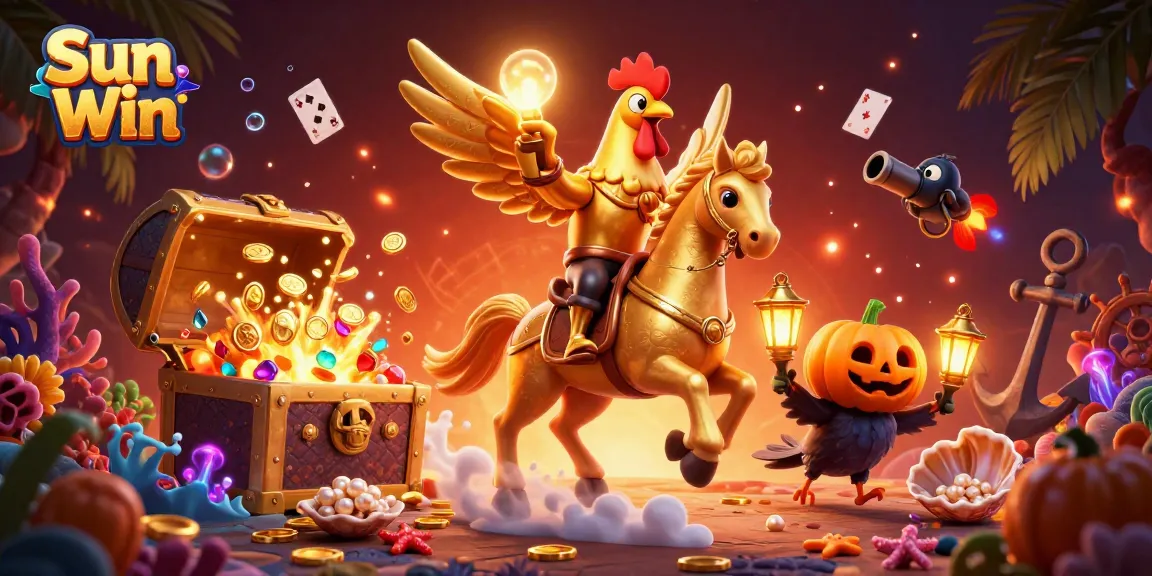 Engage with thrilling Sun Win gaming adventures in a vibrant casino landscape.
