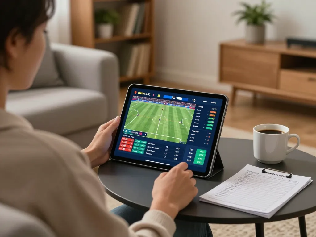 Engaging online sports betting experience at home with Qh88 app on tablet