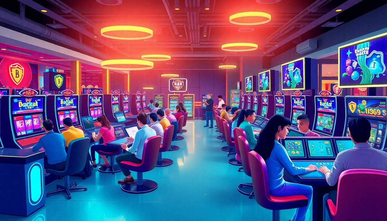 Exciting gaming scene at F8BET, showcasing diverse online gambling experiences at https://f8beta2.support/.