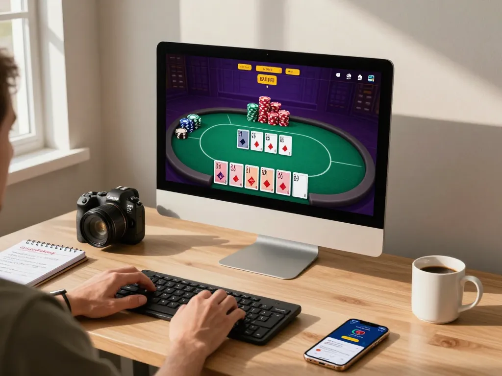 Engaging poker gameplay on 388bet's online platform with strategic betting options displayed