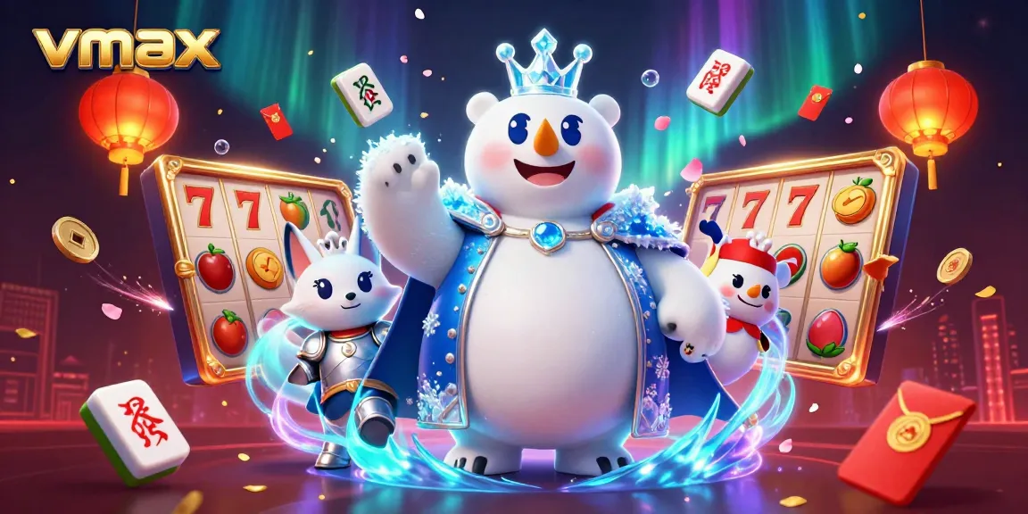 Win big at vmax with thrilling slot games featuring rich visuals and vibrant casino elements.