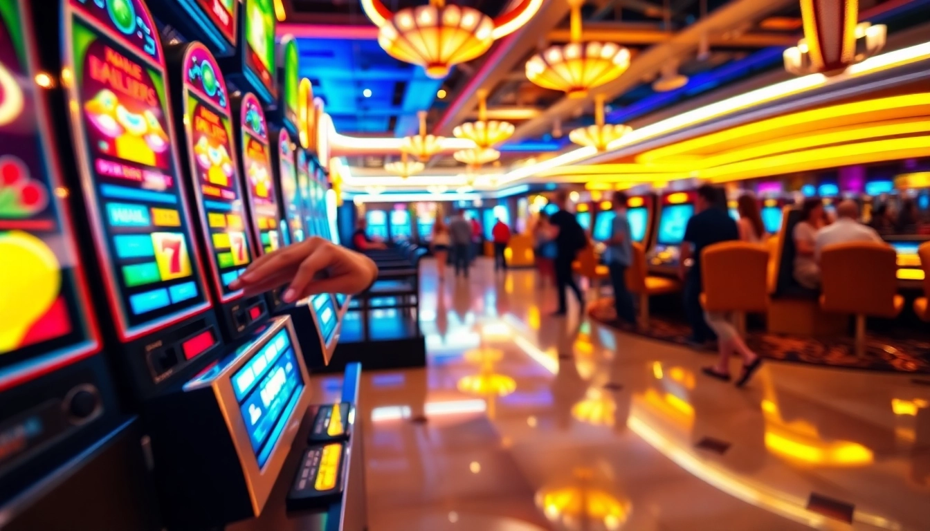 r 777 casino-তে উত্তেজনাপূর্ণ স্লট মেশিনের সাথে হাত আকর্ষণ করছে