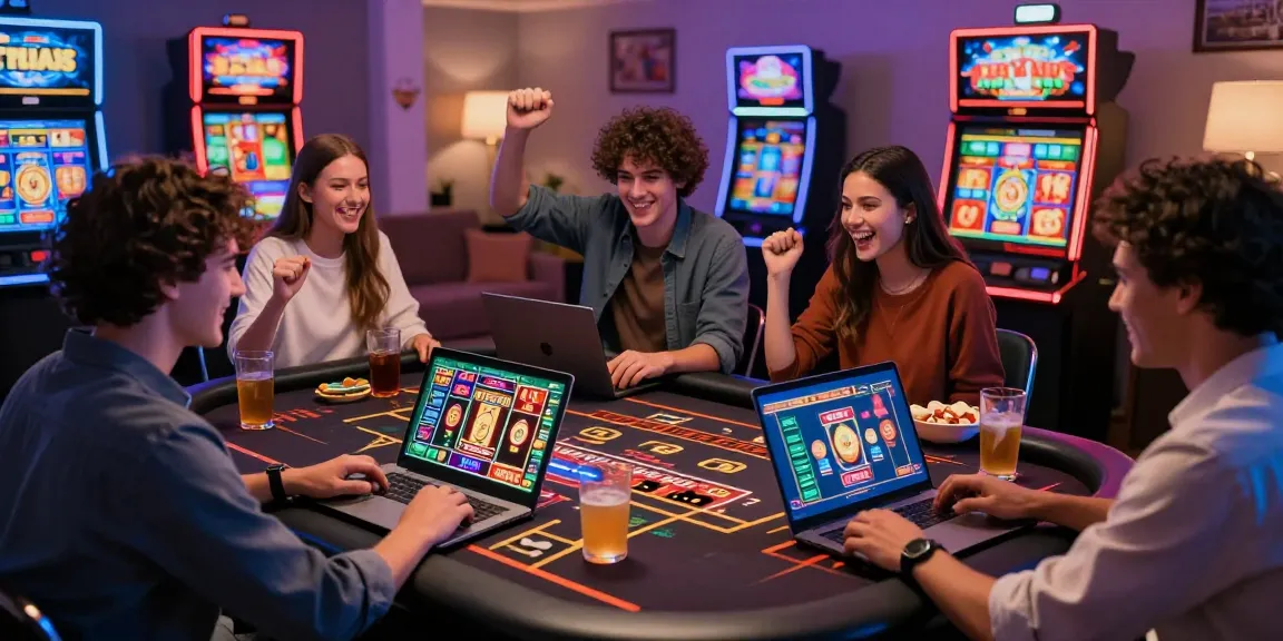 Exciting new online casinos UK experience with players enjoying games and celebrating wins.