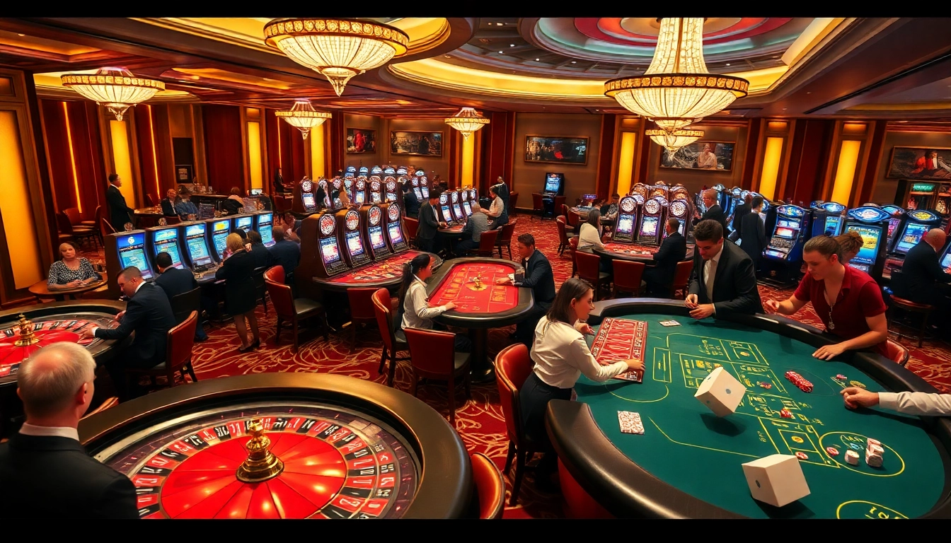 SODO CASINO offers an exciting gambling experience with stylish players enjoying poker and slot machines.