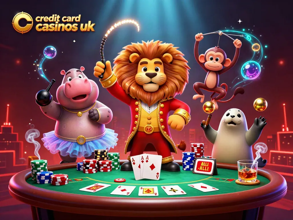 Engage with exciting gaming at credit card casinos uk with our vibrant 3D carnival scene.