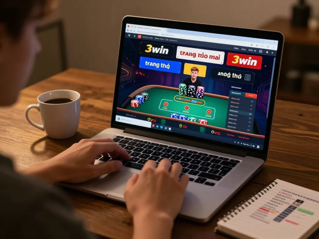 Engaging in live dealer blackjack at trang chủ 3win with an inviting atmosphere and strategic betting.