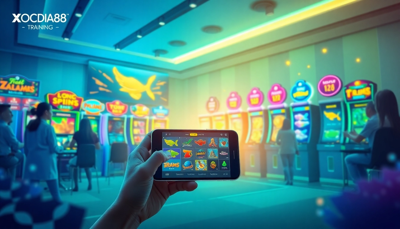 Experience engaging gaming at XOCDIA88 TRAINING on a modern digital interface with a vibrant display of games.