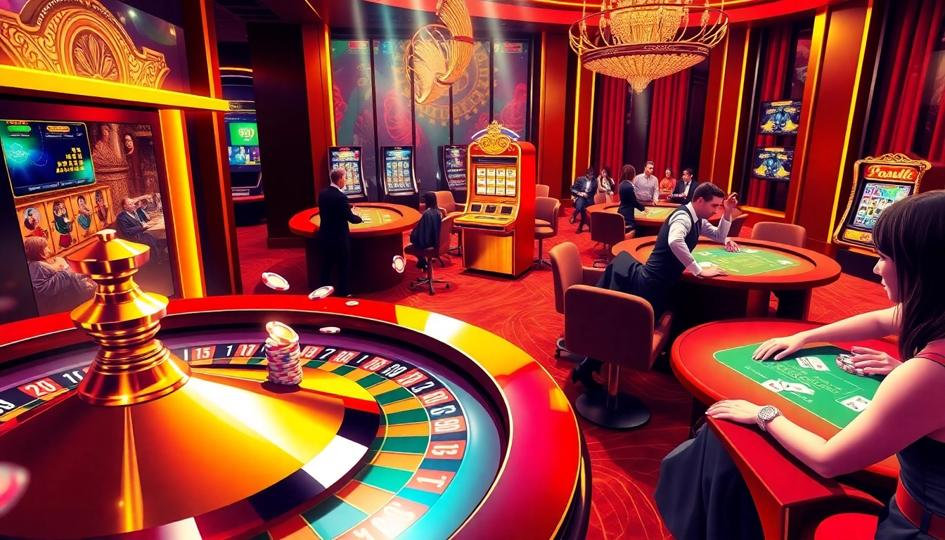 Experience thrilling casino action at https://99oke.app/ with vibrant roulette tables and engaging players.