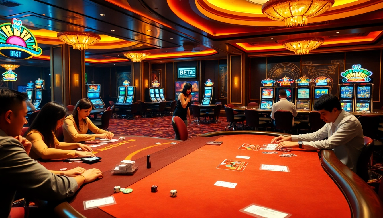Experience the thrill of betting at BET88's luxurious casino.