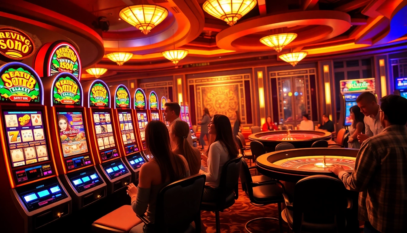Experience thrilling wins at slot88 with vibrant casino visuals and excited players.
