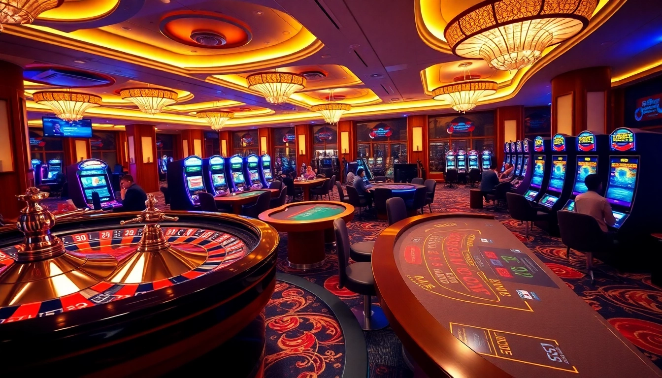Experience thrilling gameplay at fun 88 with vibrant casino tables and professional dealers.