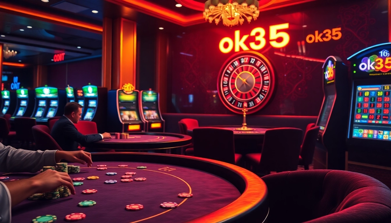 Experience the thrill of gaming at ok365 com with vibrant slot machines and intense poker play.