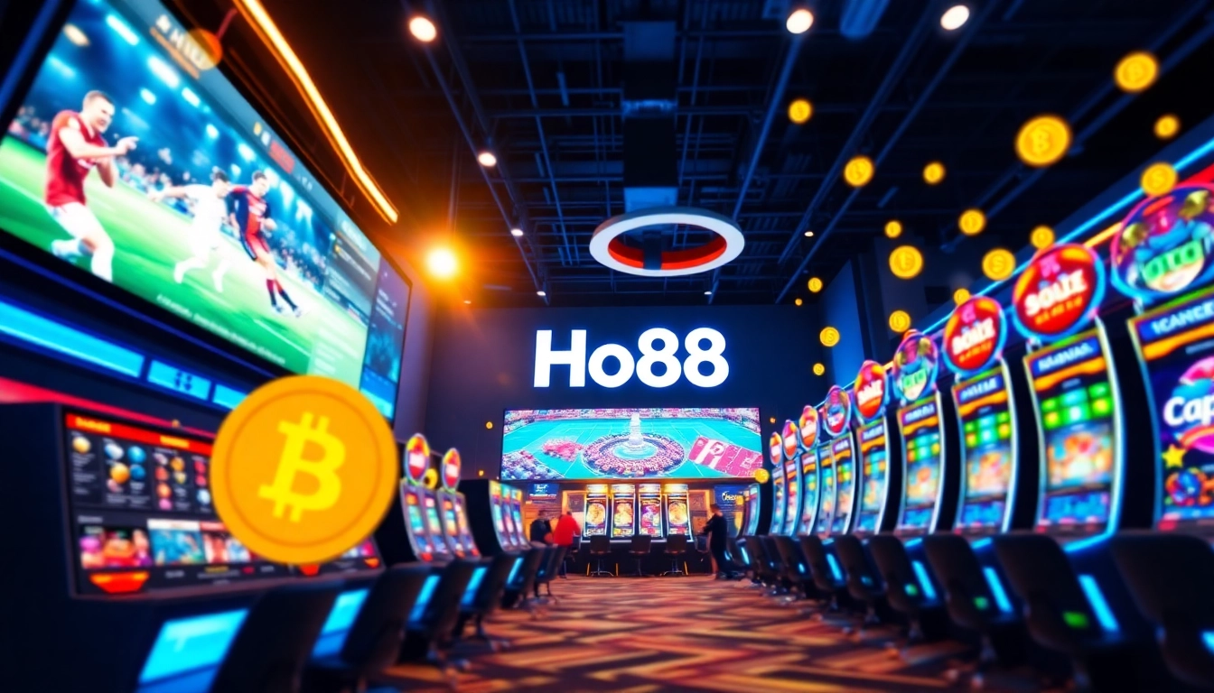 Exciting online gambling experience on Ho88 platform featuring live sports and casino games.