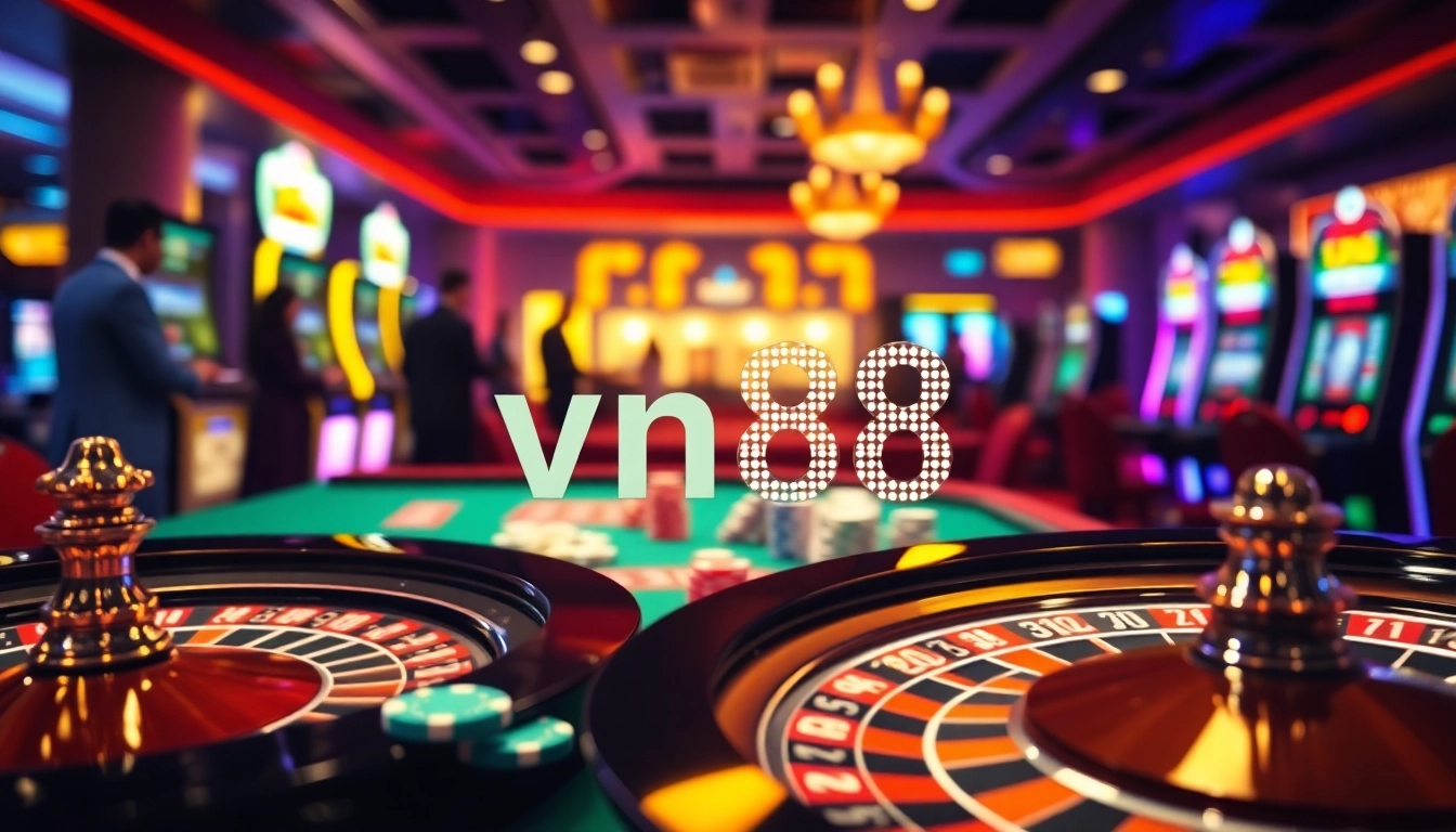 Players enjoying gaming action at vn88's high-end online casino platform.