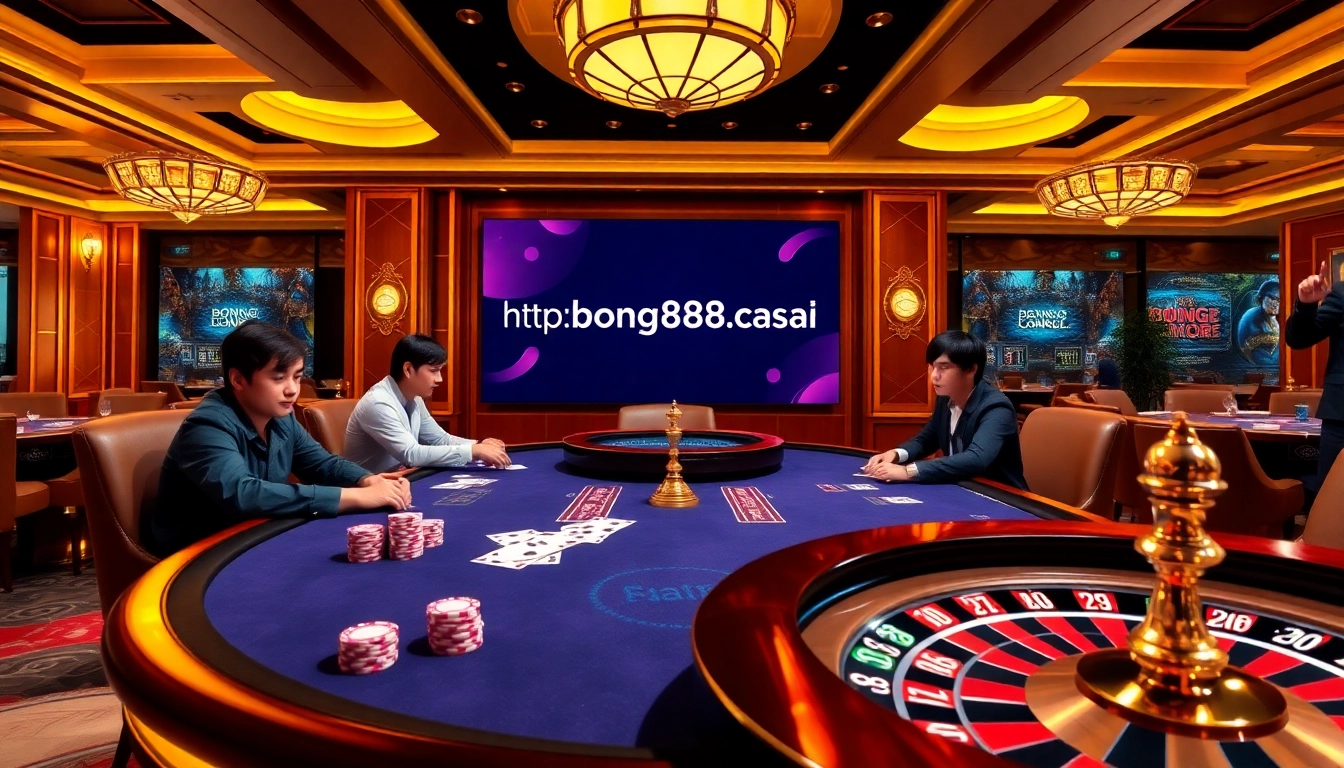 Experience the thrill of gaming at https://bong88.casa/ with a vibrant casino scene featuring poker and roulette.