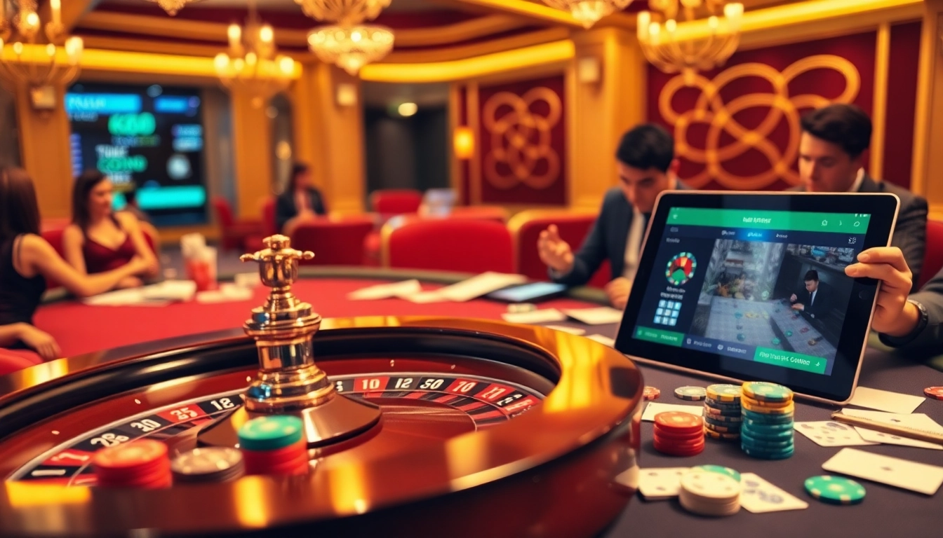 K88 gaming table with vibrant chips and professional players engaged in action.