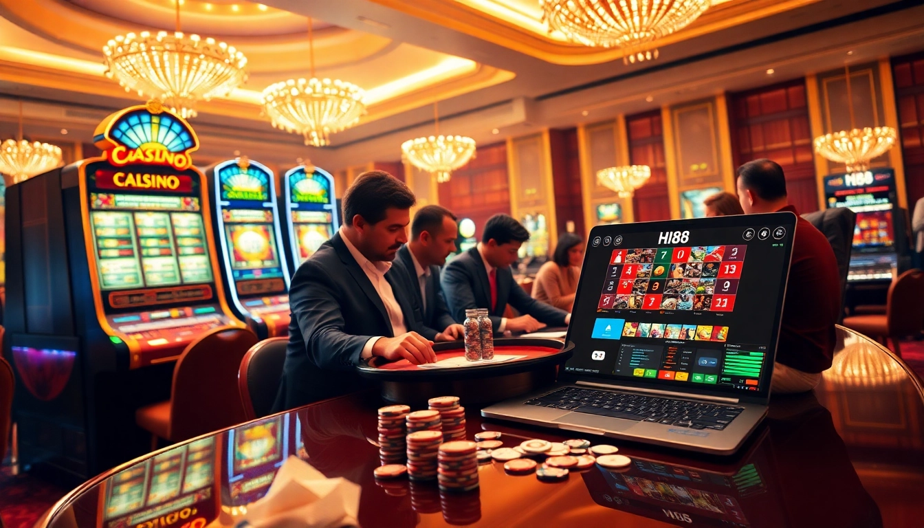 Engage with Hi88's thrilling casino games and vibrant poker tables for an exciting online experience.