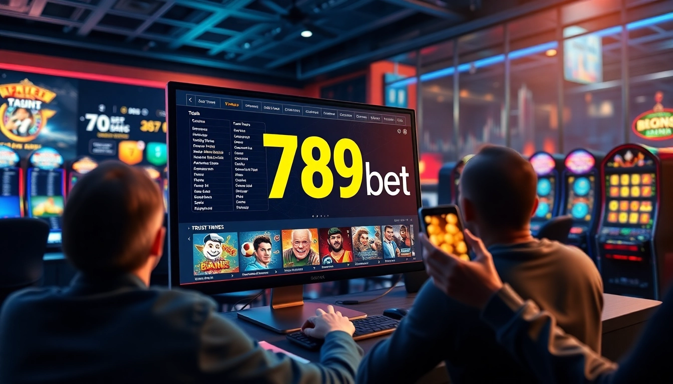 Engaging online betting scene featuring 789bet's vibrant interface and gaming options.