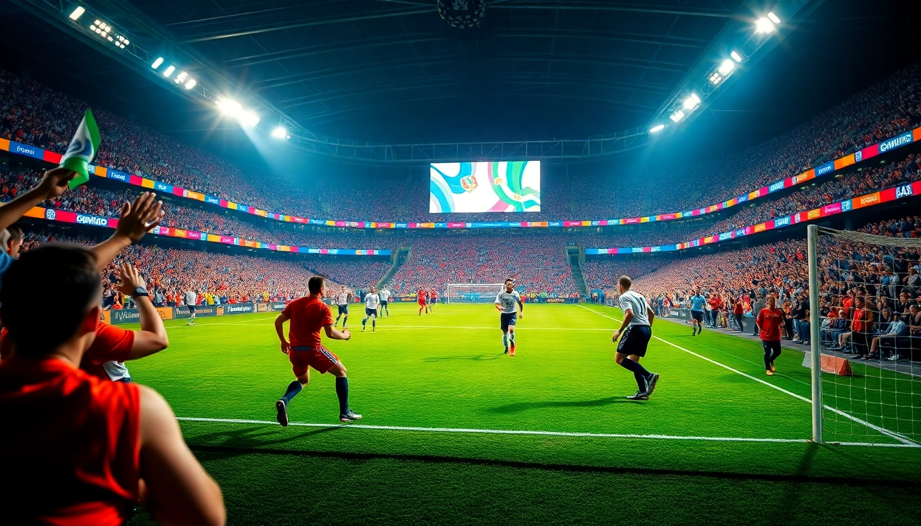 Experience the excitement of live football on OKWINTV with cheering fans and action-packed moments.