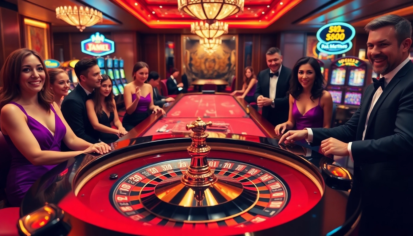 Players enjoying the thrilling atmosphere of km88 com casino table games.