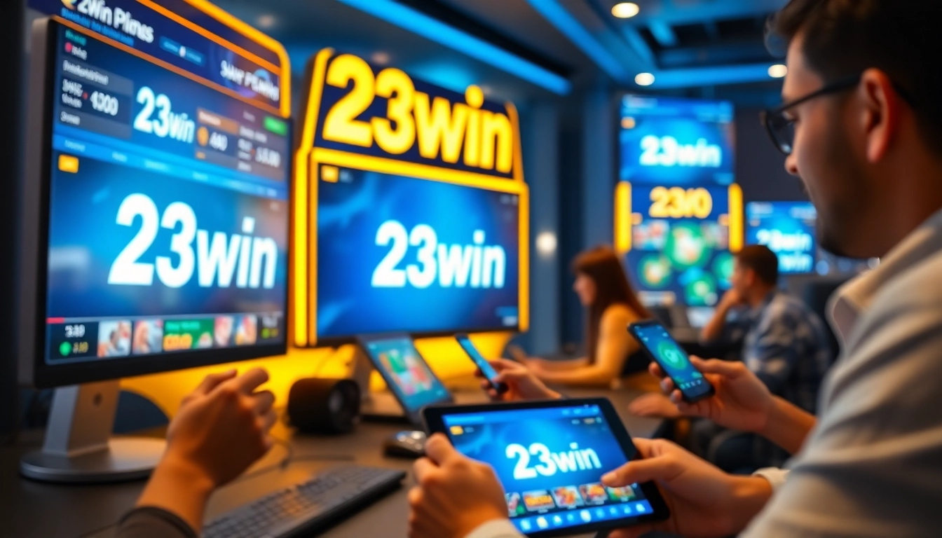 23win online gaming platform showcasing diverse games with modern interface in vibrant colors.
