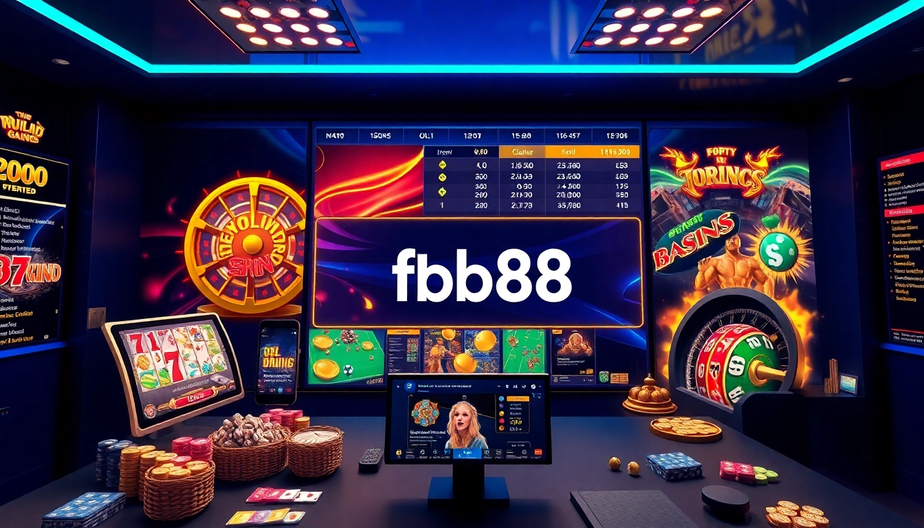 Engaging online betting interface at fb88 showcasing casino games and sports betting options.